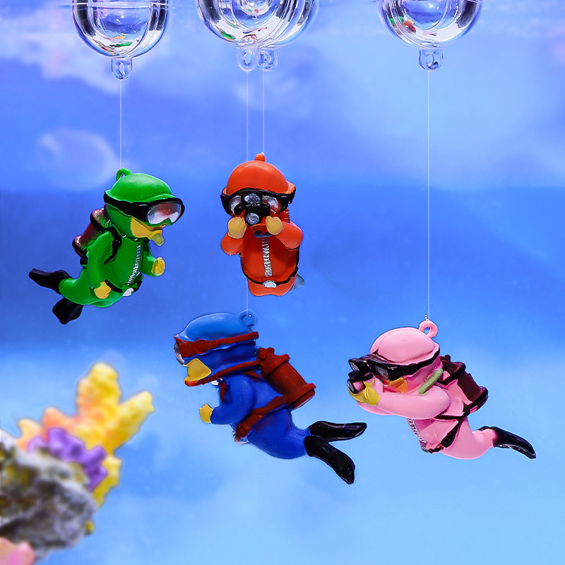 Aquarium Plant Rings - Adornos de buzo para pecera, decoración