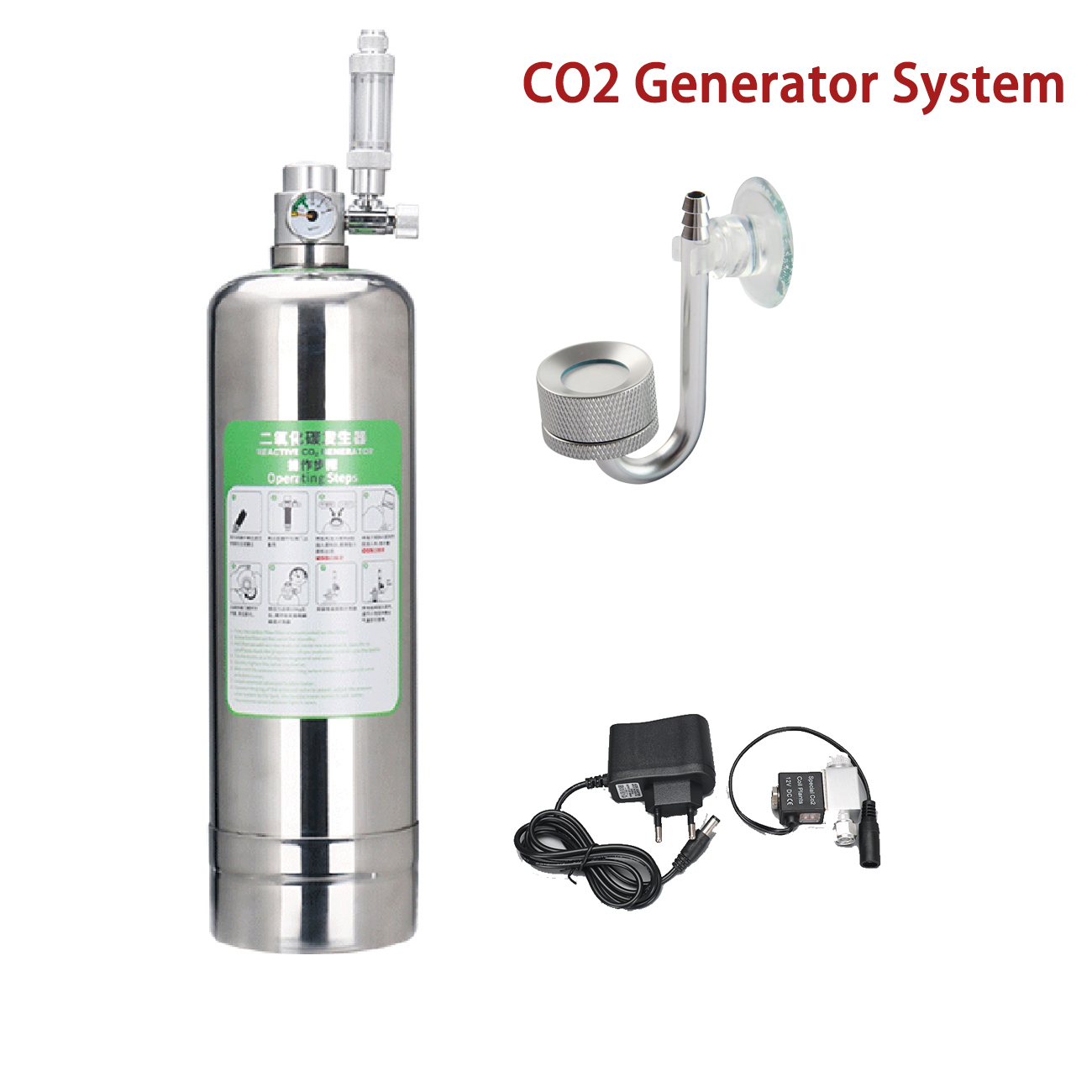 Planted Aquarium Co2 System - Kit de sistema generador de CO2
