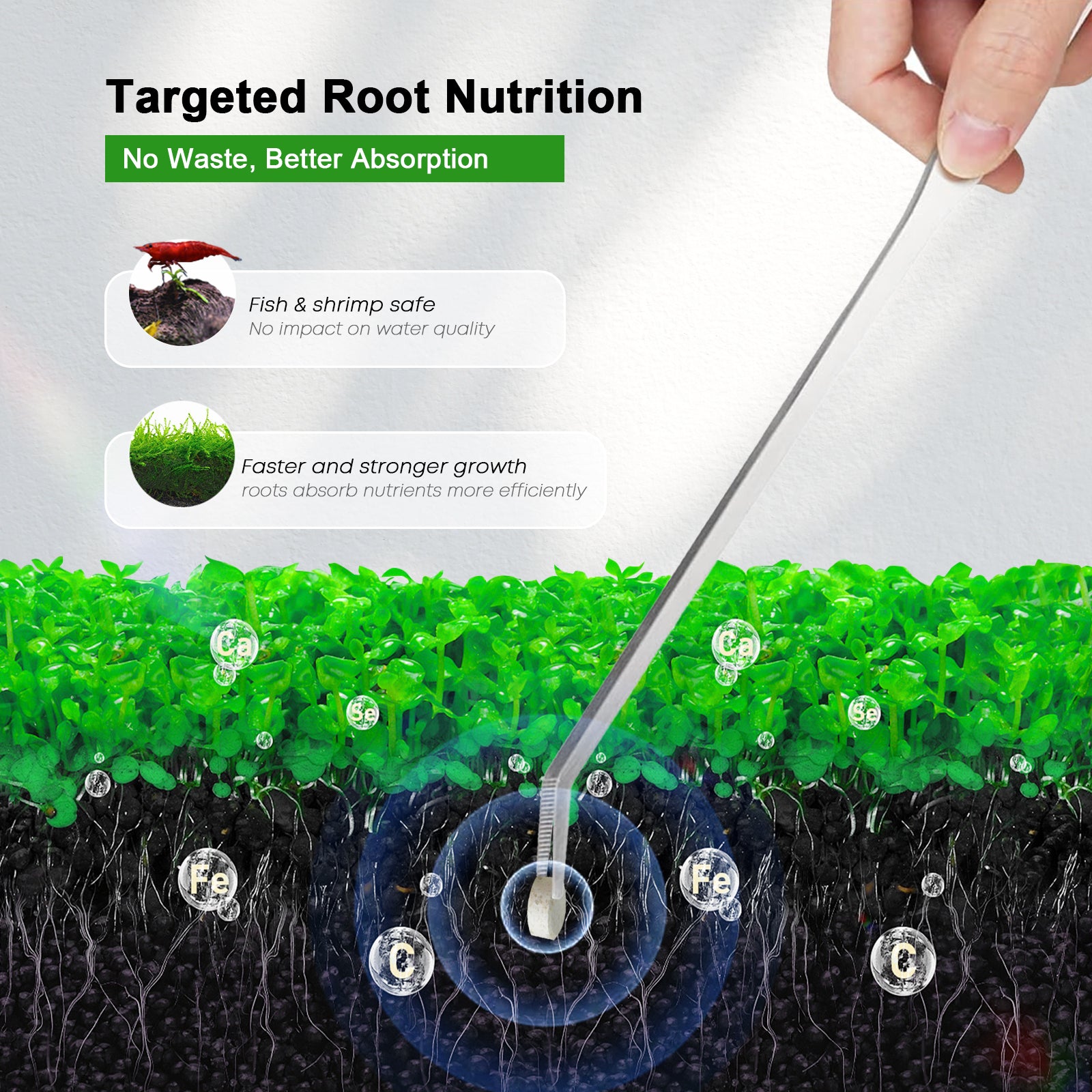 Aquarium Plant Root Tabs - FZONE Root Tabs, Fertilizante para Plantas