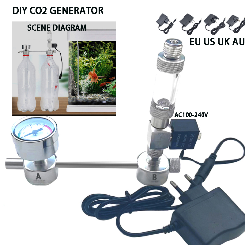 Planted Aquarium Co2 System - Kit de Sistema Generador de CO2
