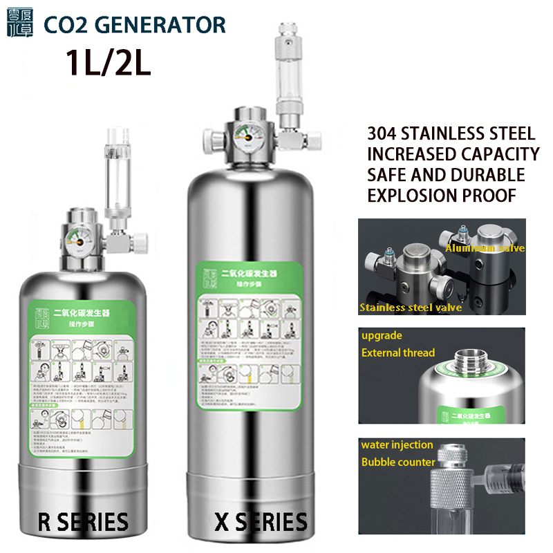 Planted Aquarium Co2 System - ZRDR-Kit de sistema generador de CO2