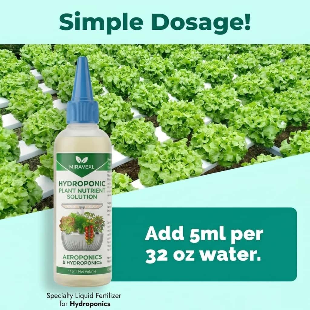 Liquid Fertilizer All In - MIRAVEXL Fertilizante Líquido Hidropónico, Nutrientes para