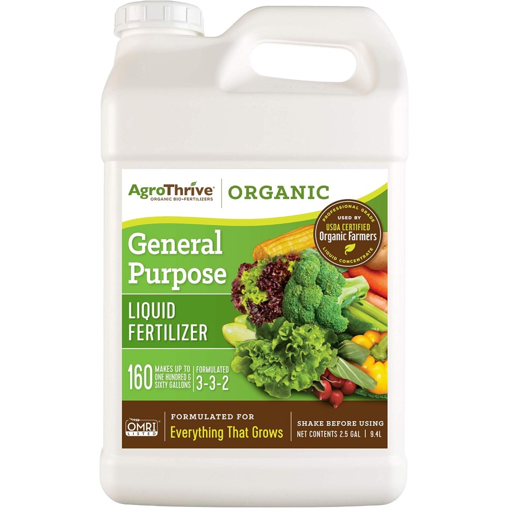 Liquid Fertilizer All In - Fertilizante líquido orgánico multiusos AgroThrive 3-3-2