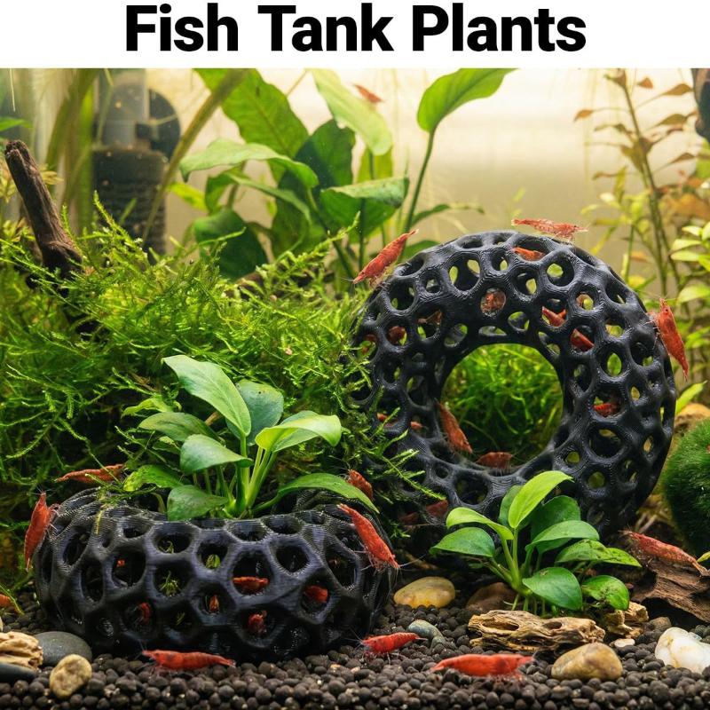 Refugio para Camarones de Acua - Aquarium Plant Rings reseña y precio