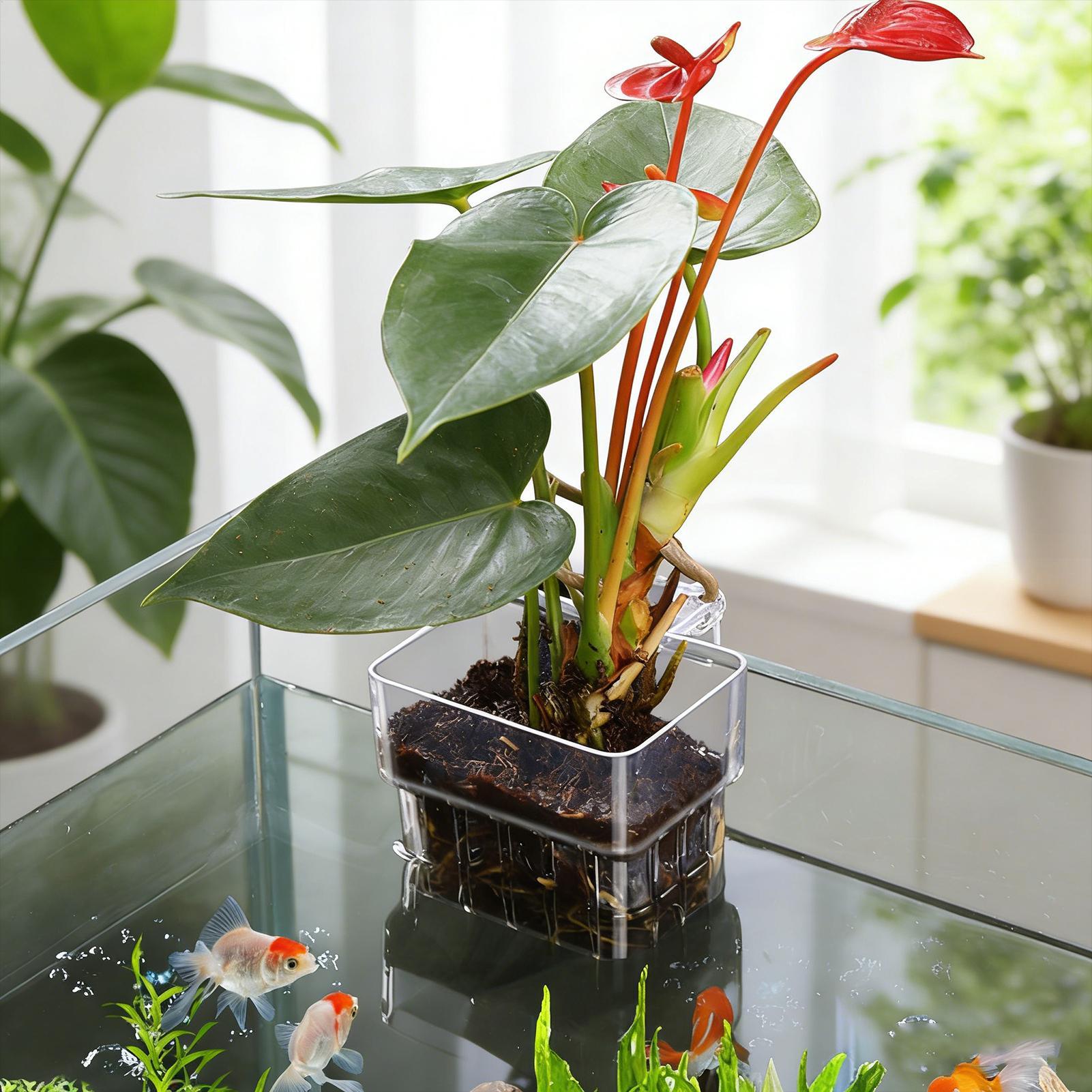 Maceta Transparente Colgante p - Aquarium Plant Rings reseña y precio