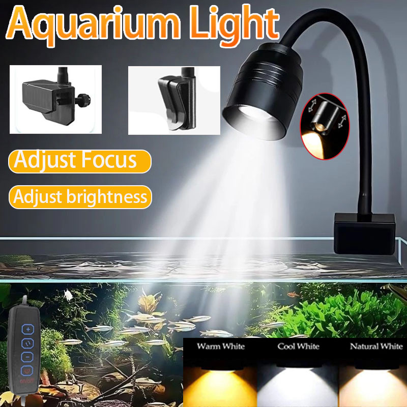 Luz USB para acuario, iluminac - Aquarium Plant Ornament reseña y precio