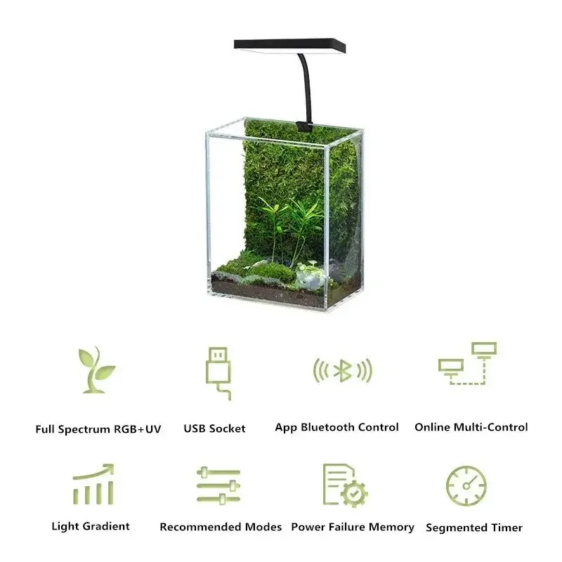 Lámpara LED de espectro comple - Aquarium Plant Ornament reseña y precio
