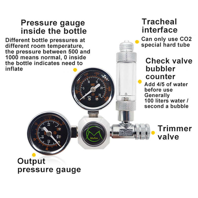 Regulador de CO2 para acuario, - Planted Aquarium Co2 System reseña y precio